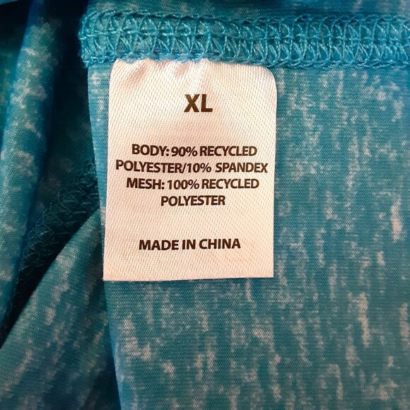 Realtree Fishing Woman's Top Size XL Long Sleeve Blue/Gray Recycled Polyester - Picture 7 of 9